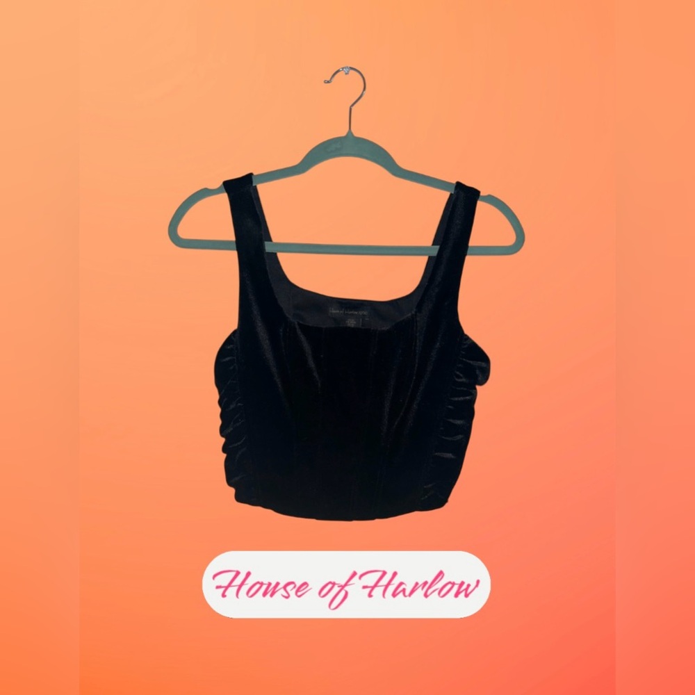 House of Harlow 1960 Black Women's Top